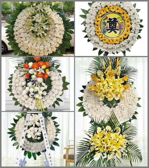 上海崇明区城桥镇推虾港村花圈速递